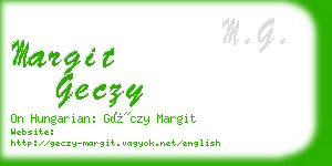 margit geczy business card